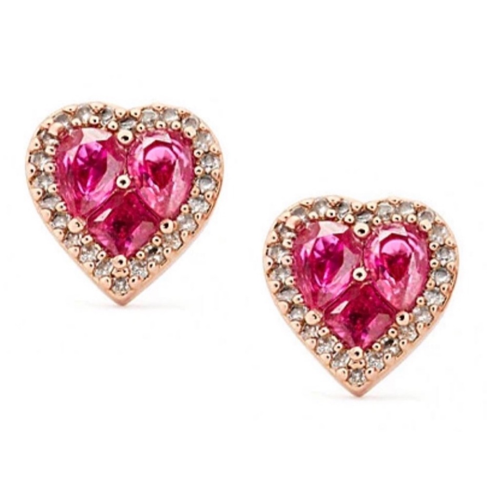KATE SPADE • Spell It Out Heart Earrings